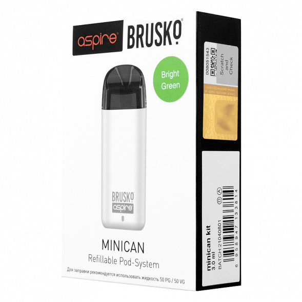 Электронная сигарета Brusko - Minican (350 mAh, Светло-Зелёный) купить в Волгограде