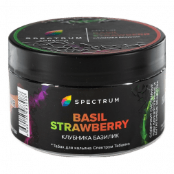 Табак Spectrum Hard - Basil Strawberry (Клубника Базилик, 200 грамм)