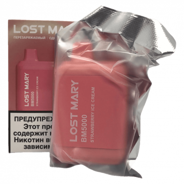 LOST MARY BM - Клубничное Мороженое (Strawberry Ice Cream, 5000 затяжек) купить в Волгограде