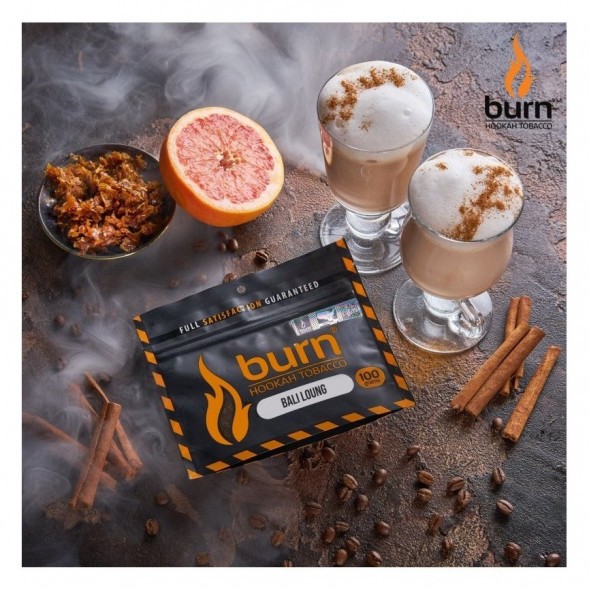 Табак Burn - Bali Lounge (Латте и Грейпфрут, 100 грамм) купить в Волгограде