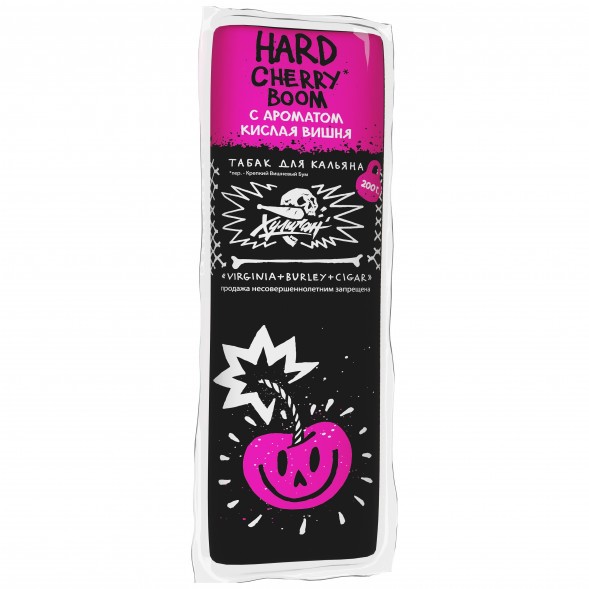 Табак Хулиган Hard - Cherry Boom (Кислая Вишня, 200 грамм) купить в Волгограде