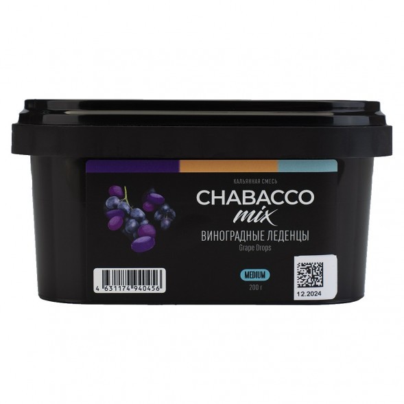 Смесь Chabacco MIX MEDIUM - Grape Drops (Виноградные Леденцы, 200 грамм) купить в Волгограде