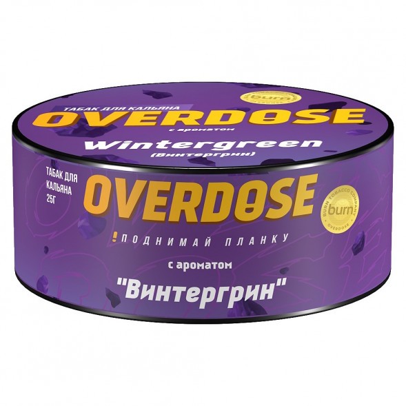 Табак Overdose - Wintergreen (Винтергрин, 25 грамм) купить в Волгограде