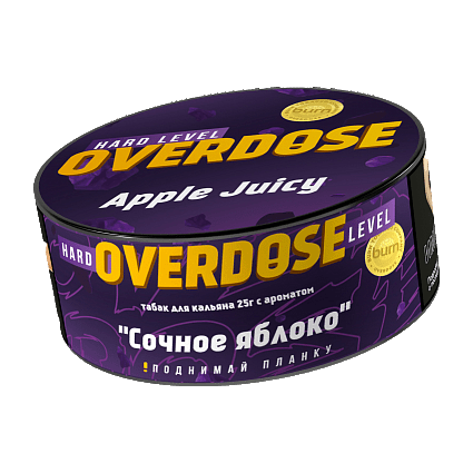 Табак Overdose - Apple Juicy (Сочное Яблоко, 25 грамм) купить в Волгограде