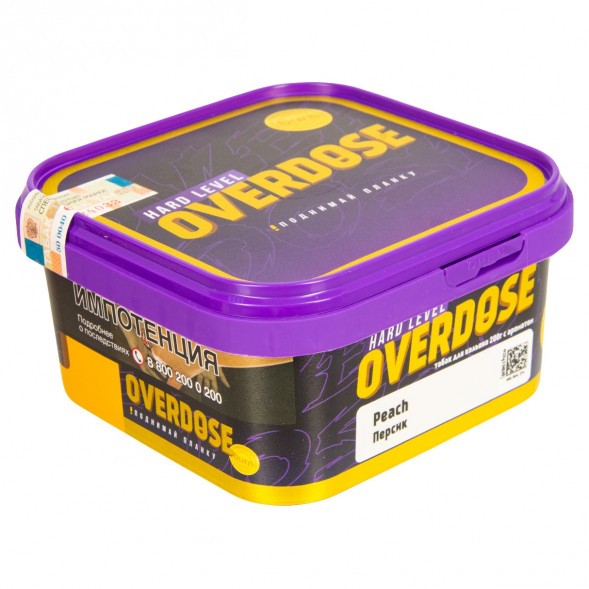 Табак Overdose - Peach (Персик, 200 грамм) купить в Волгограде