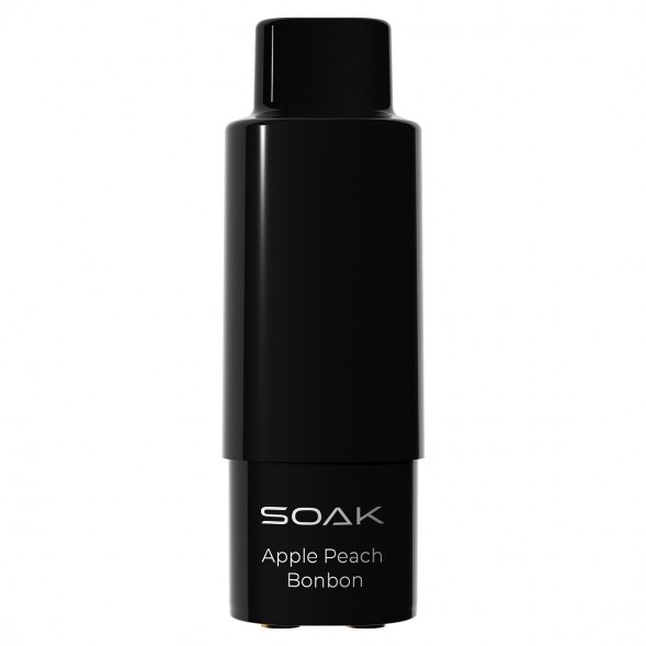 Картридж SOAK Q - Яблоко Персик (Apple Peach Bonbon, 3000 затяжек) купить в Волгограде