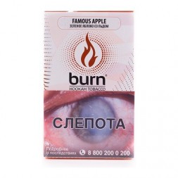 Табак Burn - Famous Apple (Зеленое Яблоко со Льдом, 100 грамм)