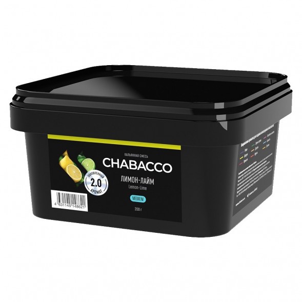 Смесь Chabacco MEDIUM - Lemon-Lime (Лимон - Лайм, 200 грамм) купить в Волгограде
