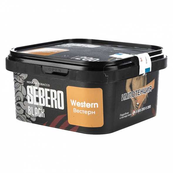 Табак Sebero Black - Western (Вестерн, 200 грамм) купить в Волгограде