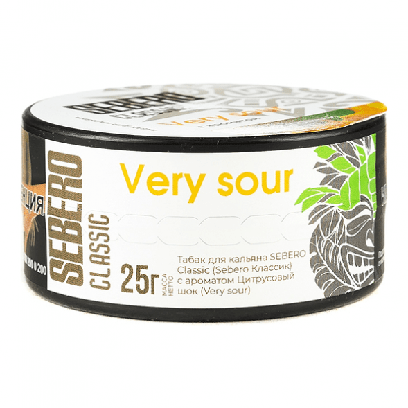 Табак Sebero - Very Sour (Цитрусовый Шок, 25 грамм) купить в Волгограде