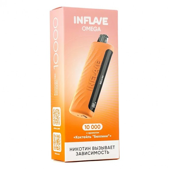 INFLAVE OMEGA - Коктейль &quot;Беллини&quot; (Bellini, 10000 затяжек) купить в Волгограде