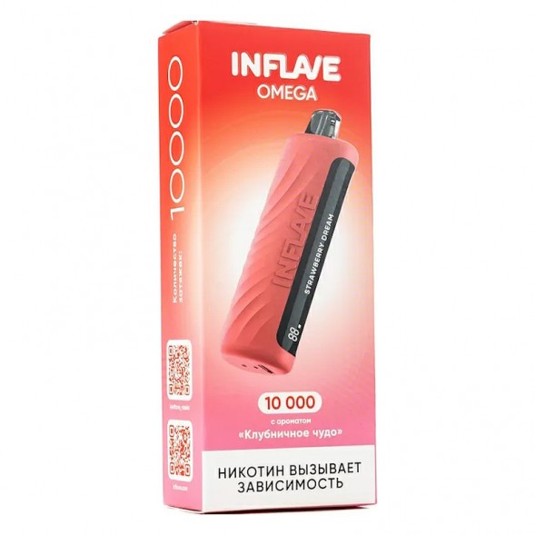 INFLAVE OMEGA - Клубничное Чудо (Strawberry Dream, 10000 затяжек) купить в Волгограде
