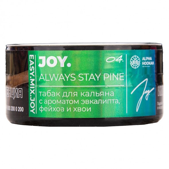 Табак Joy - Always Stay Pine (Эвкалипт, Фейхоа и Хвоя, 25 грамм) купить в Волгограде