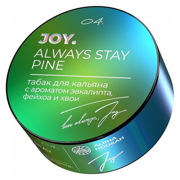 Табак Joy - Always Stay Pine (Эвкалипт, Фейхоа и Хвоя, 25 грамм) купить в Волгограде
