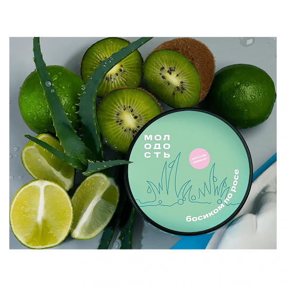 Табак Молодость - Босиком по Росе (Киви, Лайм и Алоэ, 25 грамм) купить в Волгограде