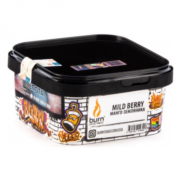 Табак Burn - Mild Berry (Манго - Земляника, 200 грамм) купить в Волгограде