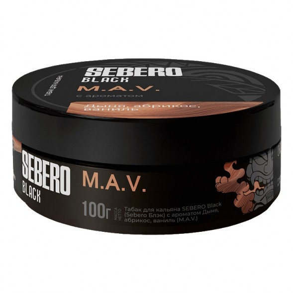 Табак Sebero Black - M.A.V. (Дыня, Абрикос, Ваниль, 100 грамм) купить в Волгограде