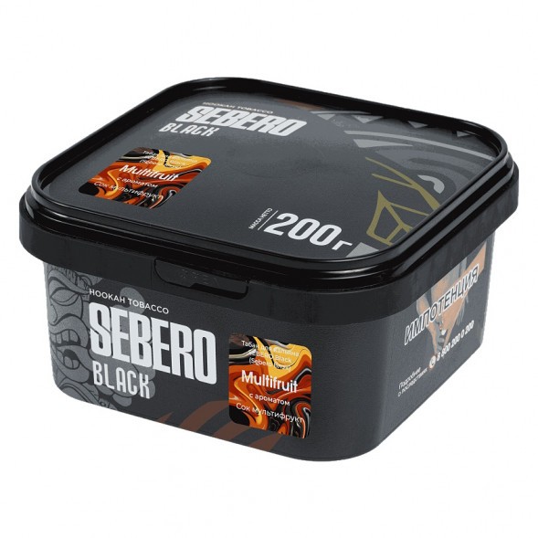Табак Sebero Black - Multifruit (Сок Мультифрукт, 200 грамм) купить в Волгограде