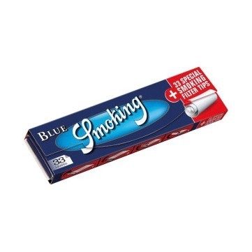 Бумага для самокруток Smoking - King Size Blue + Filter Tips (110х44 мм, 33 штуки) купить в Волгограде