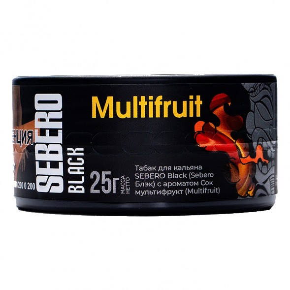 Табак Sebero Black - Multifruit (Сок Мультифрукт, 25 грамм) купить в Волгограде
