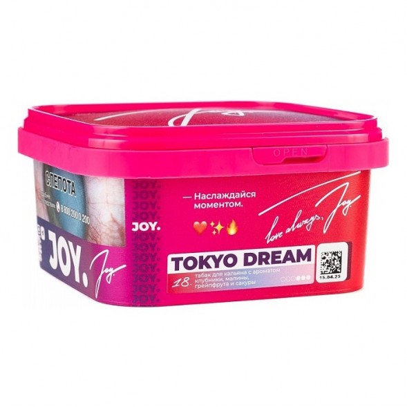 Табак Joy - Tokyo Dream (Клубника, Малина, Грейпфрут и Сакура, 200 грамм) купить в Волгограде