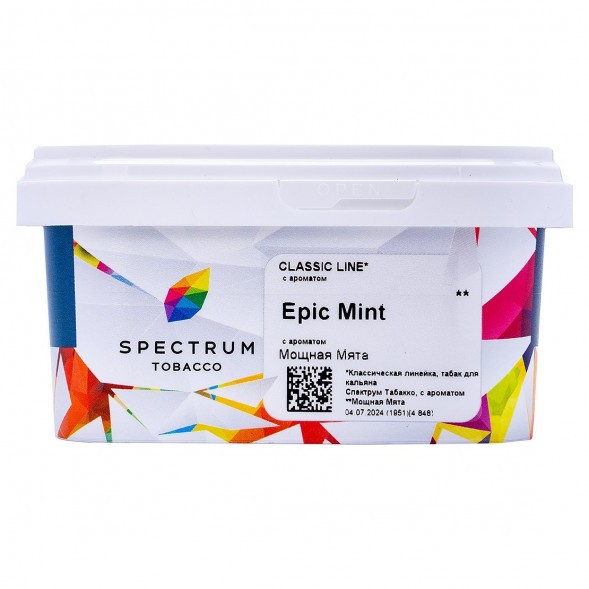 Табак Spectrum - Epic Mint (Мощная Мята, 200 грамм) купить в Волгограде