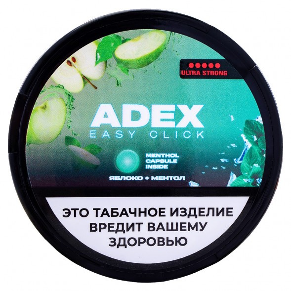 Табак жевательный ADEX ULTRA STRONG WIDE Click - Яблоко Ментол купить в Волгограде
