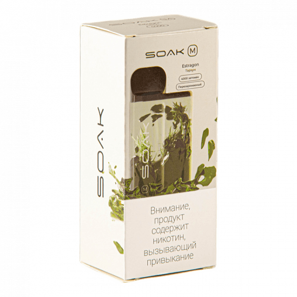 SOAK M - Estragon (Тархун, 4000 затяжек) купить в Волгограде
