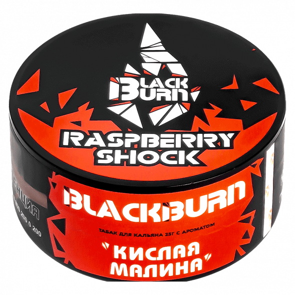 Табак BlackBurn - Raspberry Shock (Кислая Малина, 25 грамм) купить в Волгограде
