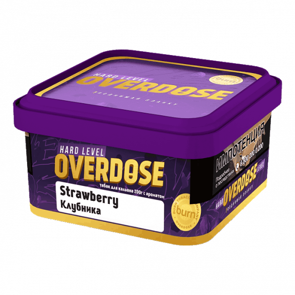 Табак Overdose - Strawberry (Клубника, 200 грамм) купить в Волгограде