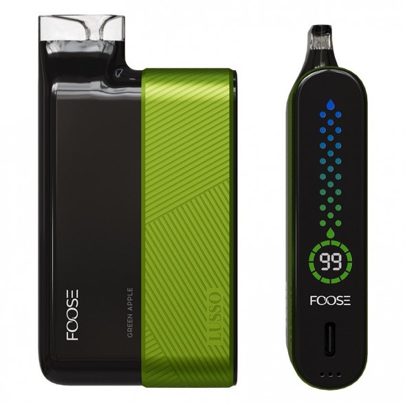 FOOSE LUSSO - Зелёное Яблоко (Green Apple, 10000 затяжек) купить в Волгограде