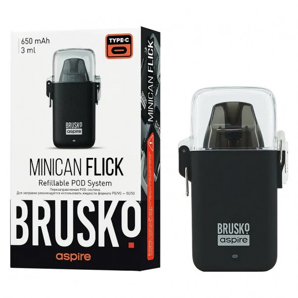 Электронная сигарета Brusko - Minican Flick (Чёрный) купить в Волгограде