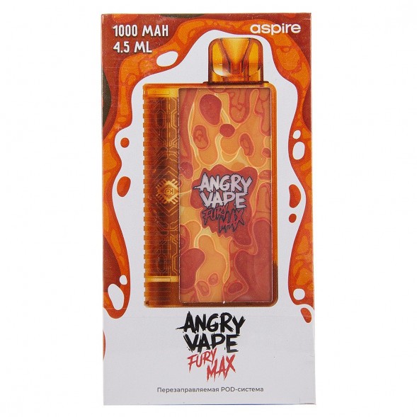 Электронная сигарета Brusko - Angry Vape Fury Max (Оранжевый) купить в Волгограде
