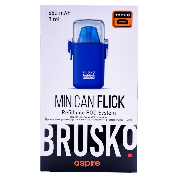 Электронная сигарета Brusko - Minican Flick (Синий) купить в Волгограде