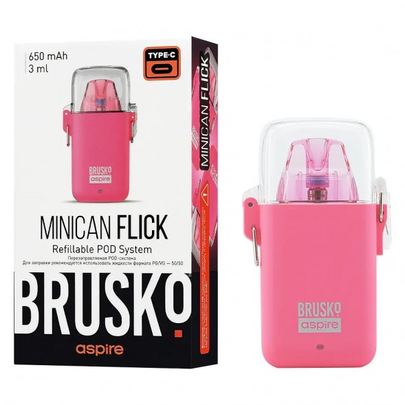 Электронная сигарета Brusko - Minican Flick (Розовый) купить в Волгограде