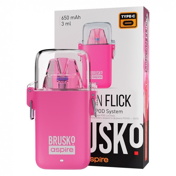 Электронная сигарета Brusko - Minican Flick (Розовый) купить в Волгограде