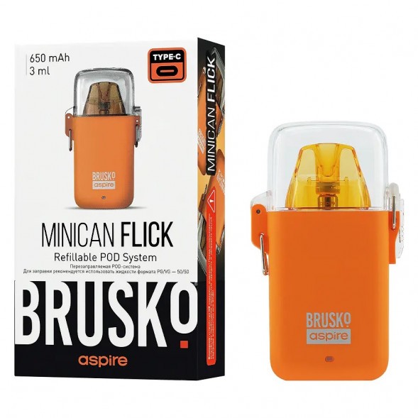 Электронная сигарета Brusko - Minican Flick (Оранжевый) купить в Волгограде