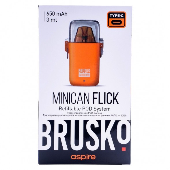 Электронная сигарета Brusko - Minican Flick (Оранжевый) купить в Волгограде