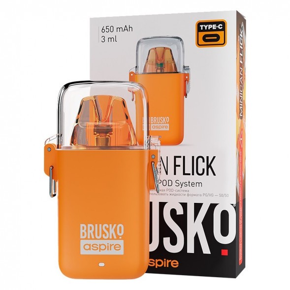 Электронная сигарета Brusko - Minican Flick (Оранжевый) купить в Волгограде