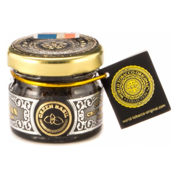 Табак WTO - Caribbean Green Basil (Зеленый Базилик, 20 г) купить в Волгограде