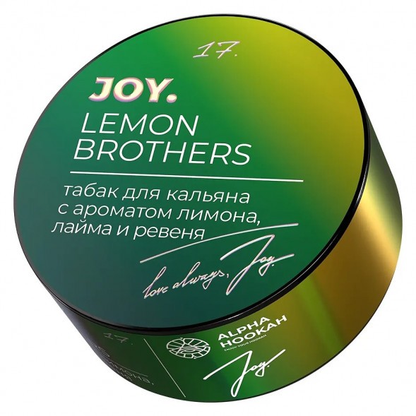 Табак Joy - Lemon Brothers (Лимон, Лайм и Ревень, 25 грамм) купить в Волгограде