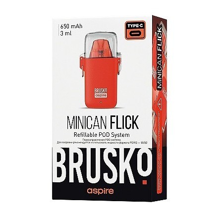 Электронная сигарета Brusko - Minican Flick (Красный) купить в Волгограде