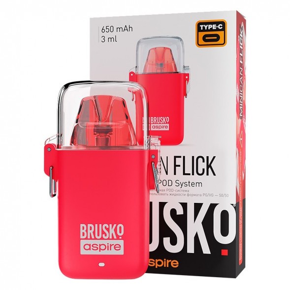 Электронная сигарета Brusko - Minican Flick (Красный) купить в Волгограде