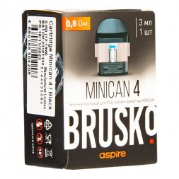 Сменный картридж Brusko - Minican 4 (0.8 Ом, Черный)