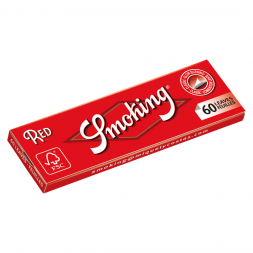 Бумага для самокруток Smoking - Regular Red (70х37 мм, 60 штук)