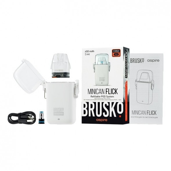 Электронная сигарета Brusko - Minican Flick (Жёлтый) купить в Волгограде