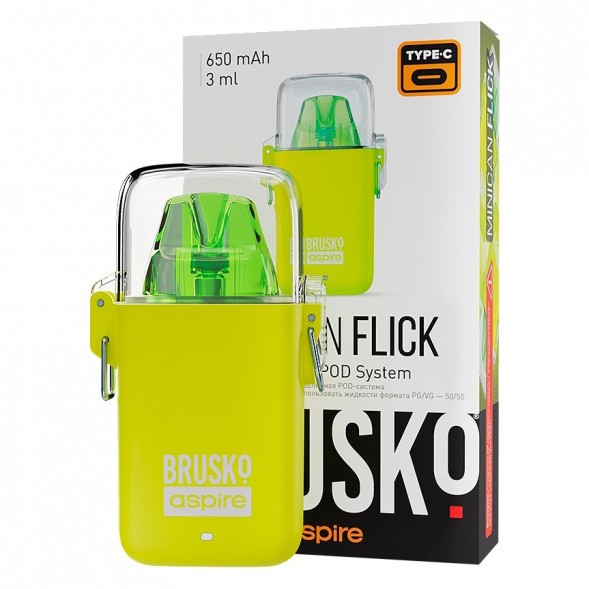 Электронная сигарета Brusko - Minican Flick (Жёлтый) купить в Волгограде