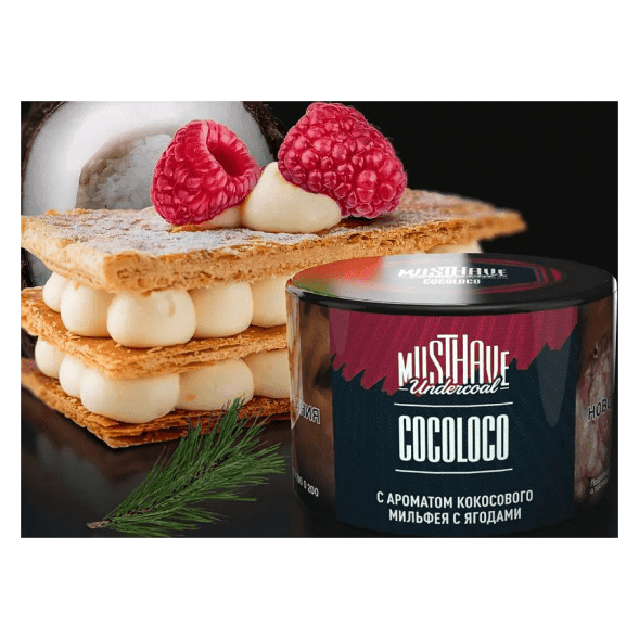 Табак Must Have - Cocoloco (Кокосовый Мильфей с Ягодами, 40 грамм) купить в Волгограде