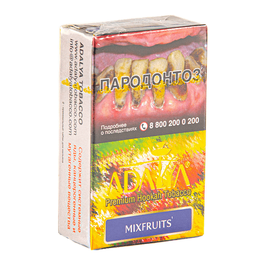 Табак Adalya - Mixfruits (Мультифрукт, 20 грамм, Акциз) купить в Волгограде