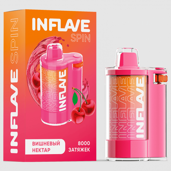 INFLAVE SPIN - Вишнёвый Нектар (8000 затяжек) купить в Волгограде